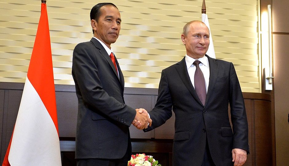 Indonesian President Joko Widodo and Russian President Vladimir Putin. Photo: Kremlin