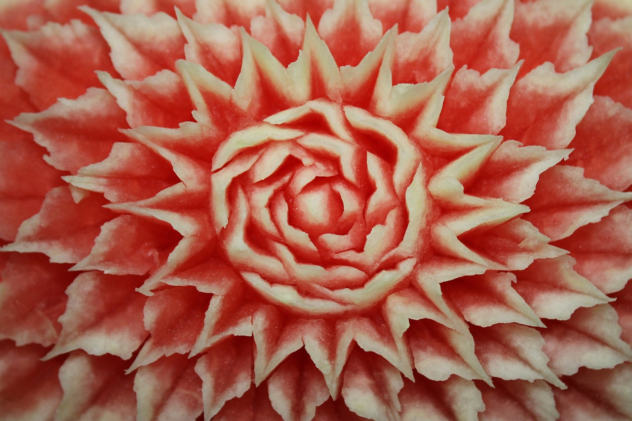 Watermelons turn into masterpieces with these Thai fruit carvings. PHOTO: Pixabay