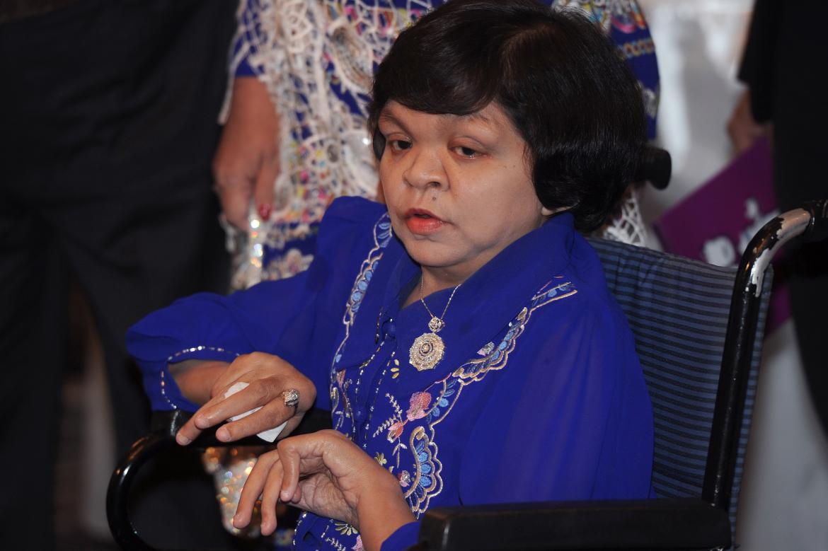 Fortuneteller Swe Swe Win attends a an event in Bangkok in 2012. For years, she whispered predictions to Asia’s rich and powerful. Photo: AFP