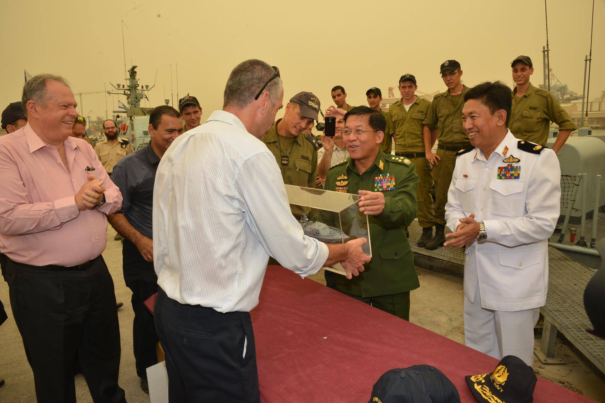 Senior General Min Aung Hlaing visits Israel