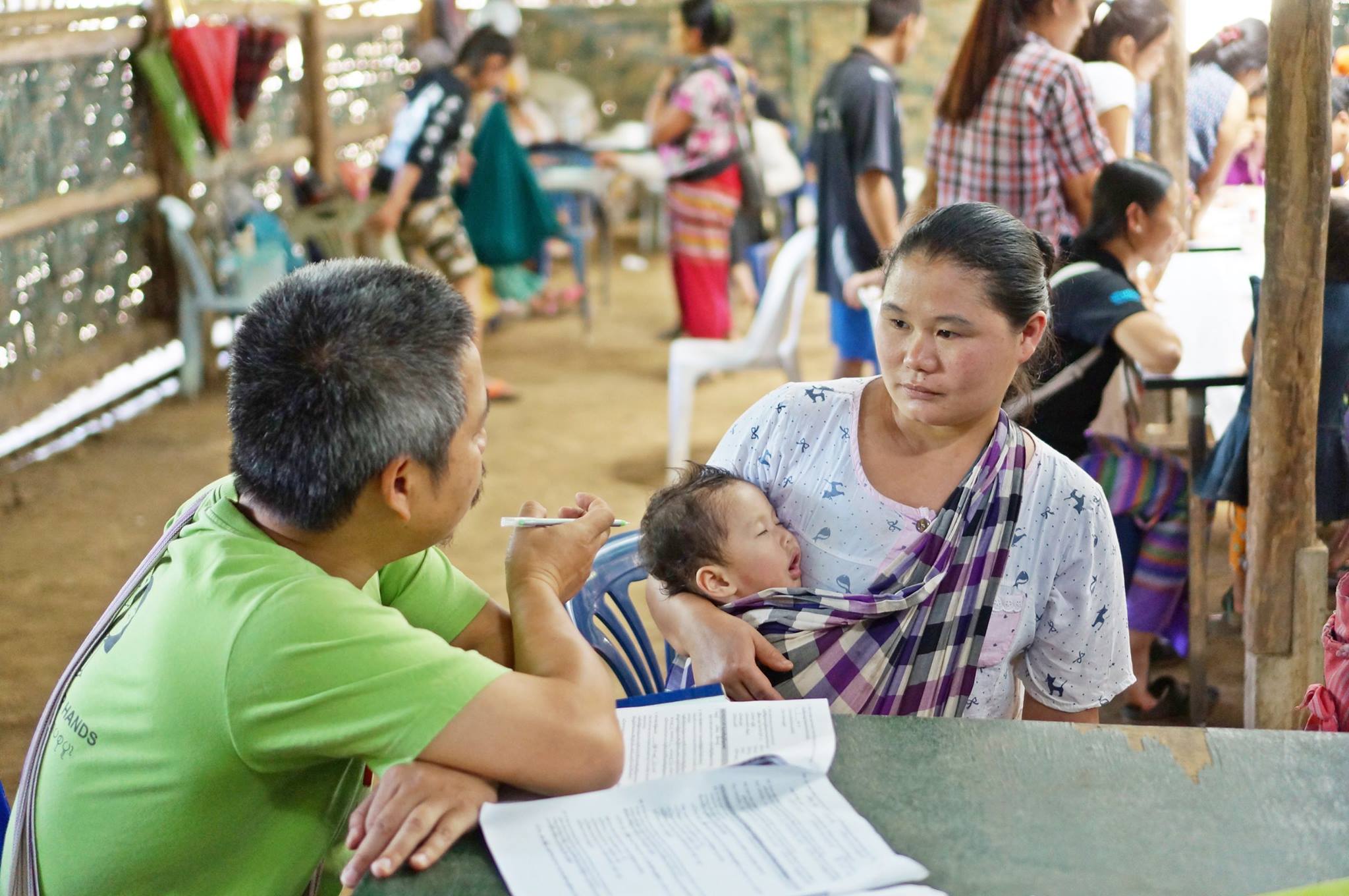 People staying at a refugee camp near the Thailand-Myanmar border. Photo: The Border Consortium