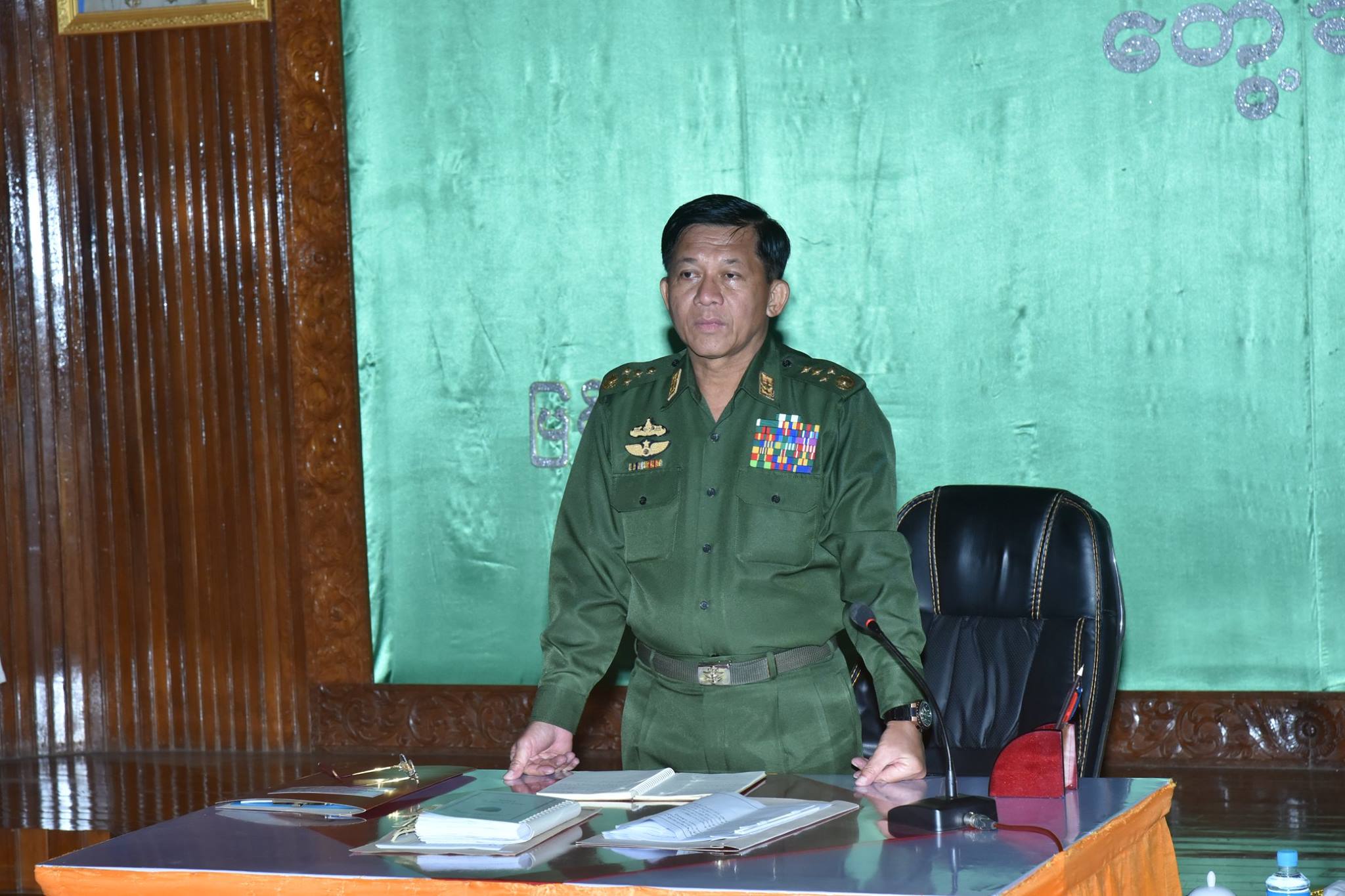 Commander-in-Chief Senior General Min Aung Hlaing. Photo: Facebook / Senior General Min Aung Hlaing