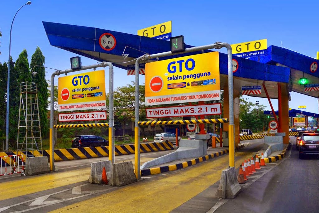 Automated toll gates (GTO) in Jakarta.