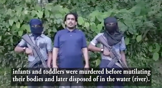 Screenshot from an ARSA video released on August 30.