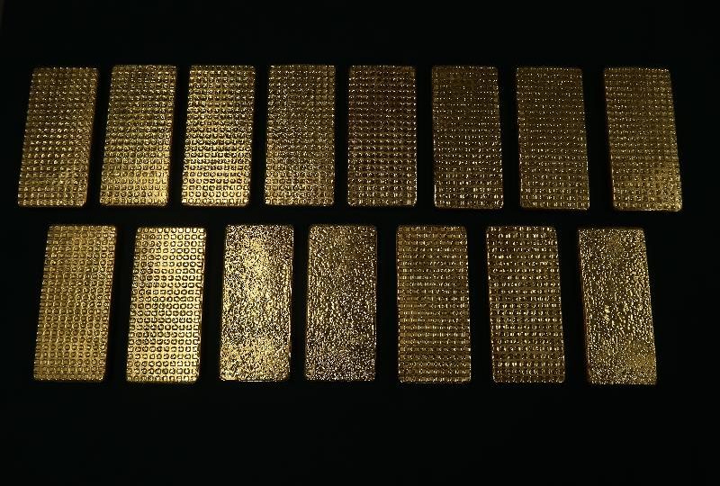 A picture of the gold seized by Hong Kong customs yesterday