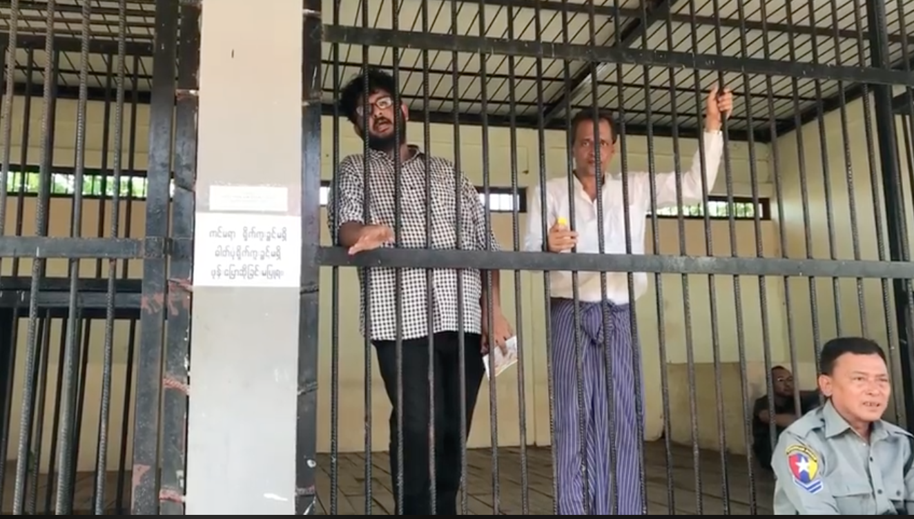 Aung Naing Soe and Hla Tin in jail.