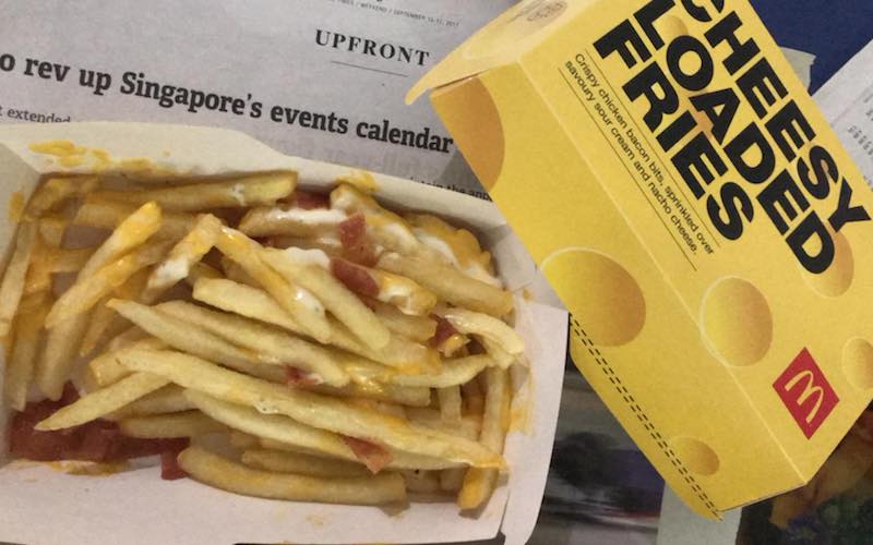 Cheesy Loaded Fries that’s loaded with disappointment rather than cheese. Photo: Sheena Chia