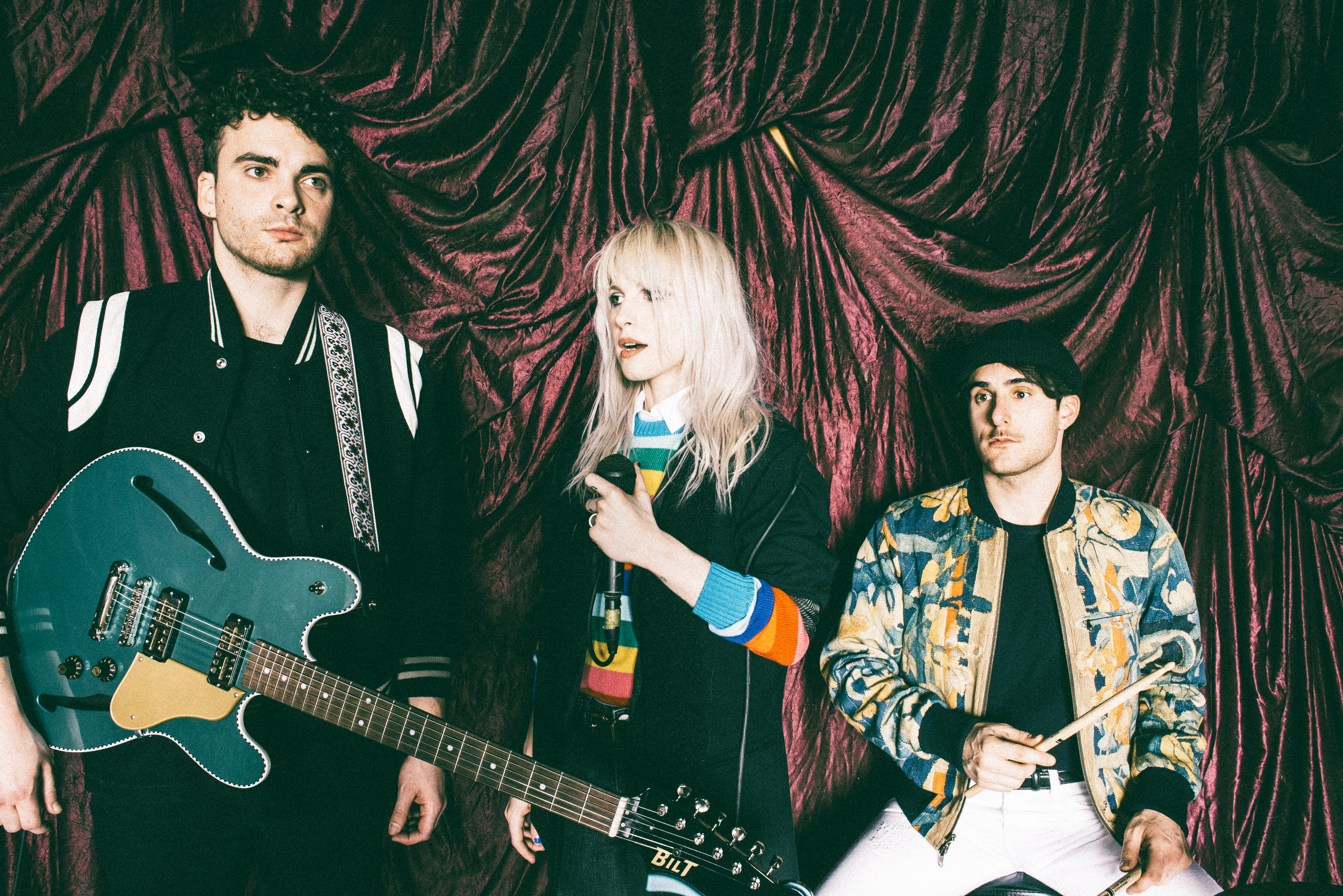 Paramore. From left to right: Taylor York, Hayley Williams and Zac Farro.
Photo credit: Lindsey Byrnes.