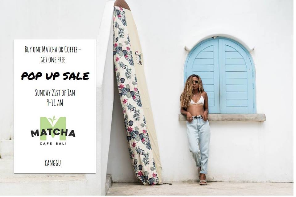 Matcha pop up sale