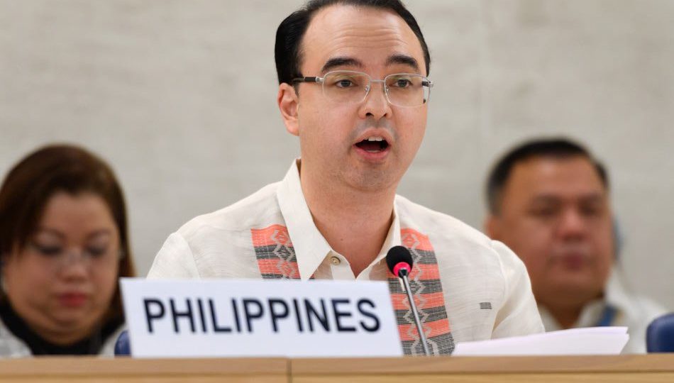 Philippines’ foreign affairs secretary Alan Peter Cayetano. Photo: ABS-CBN News 