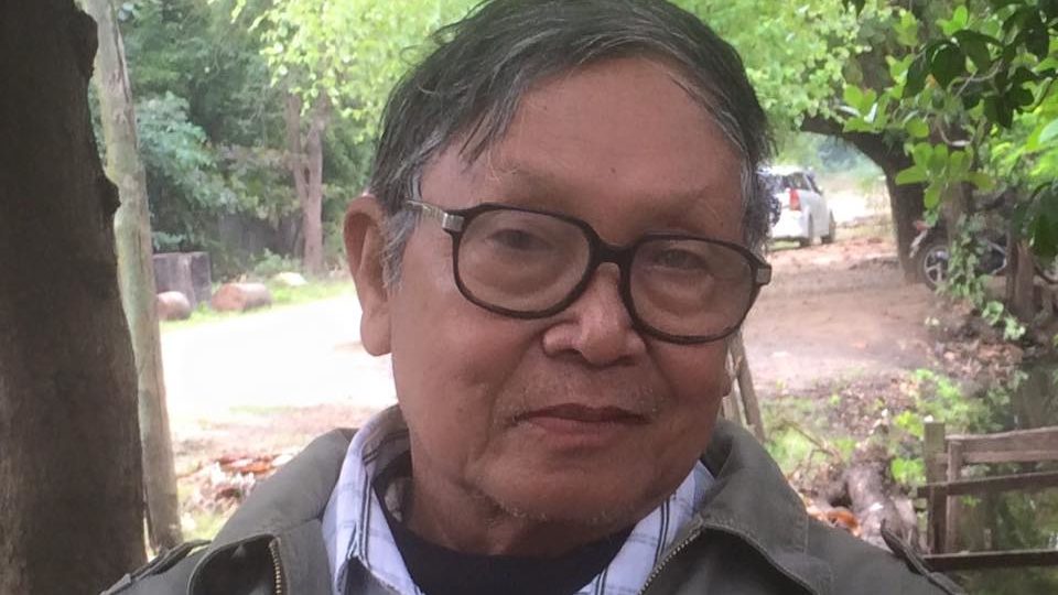 Former political prisoner Aung Hein Yay Oo, 74, also known as Kyaw Nyunt.
