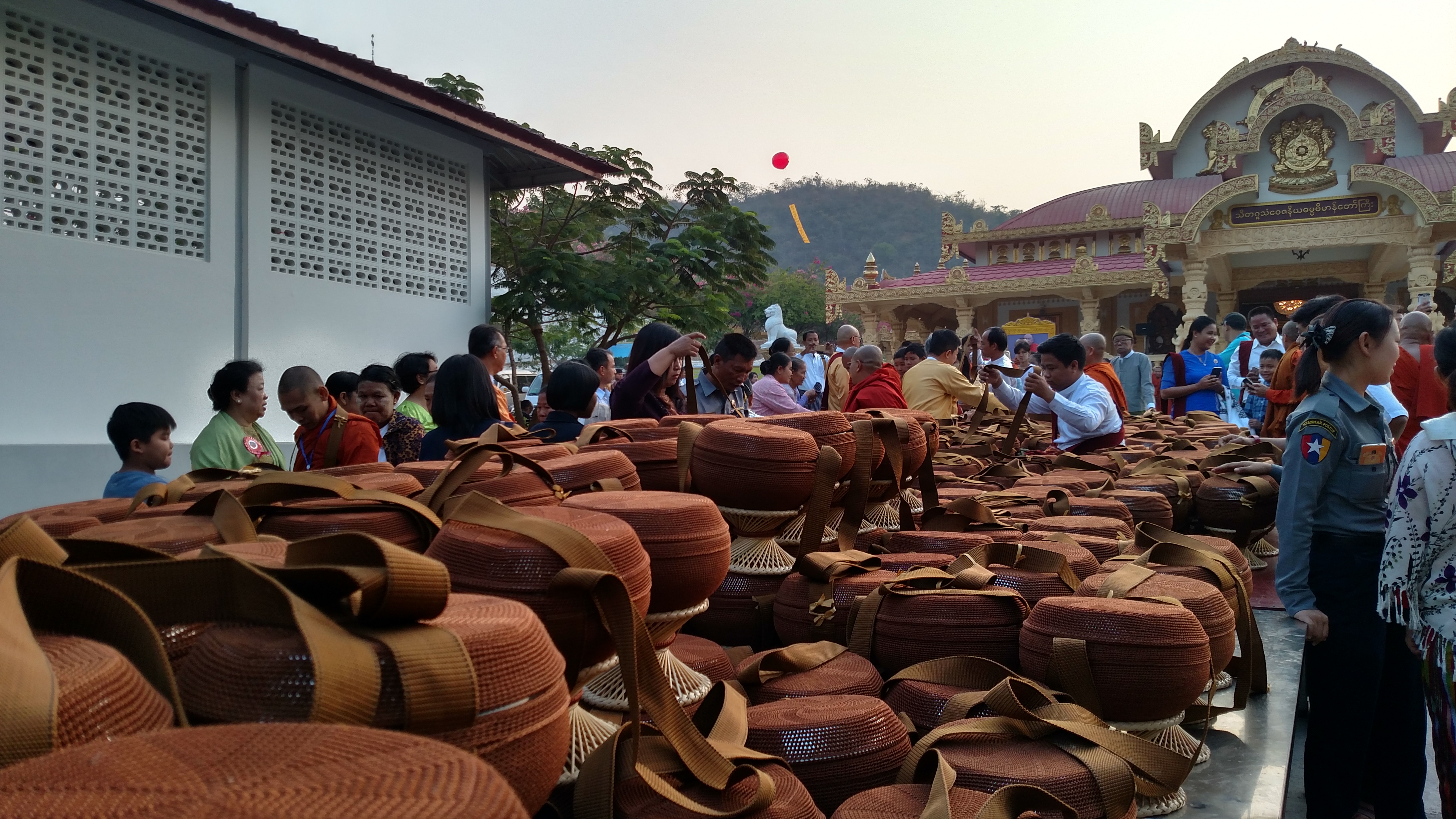 Public donations pile up at at Sitagu Sayadaw's birthday celebration