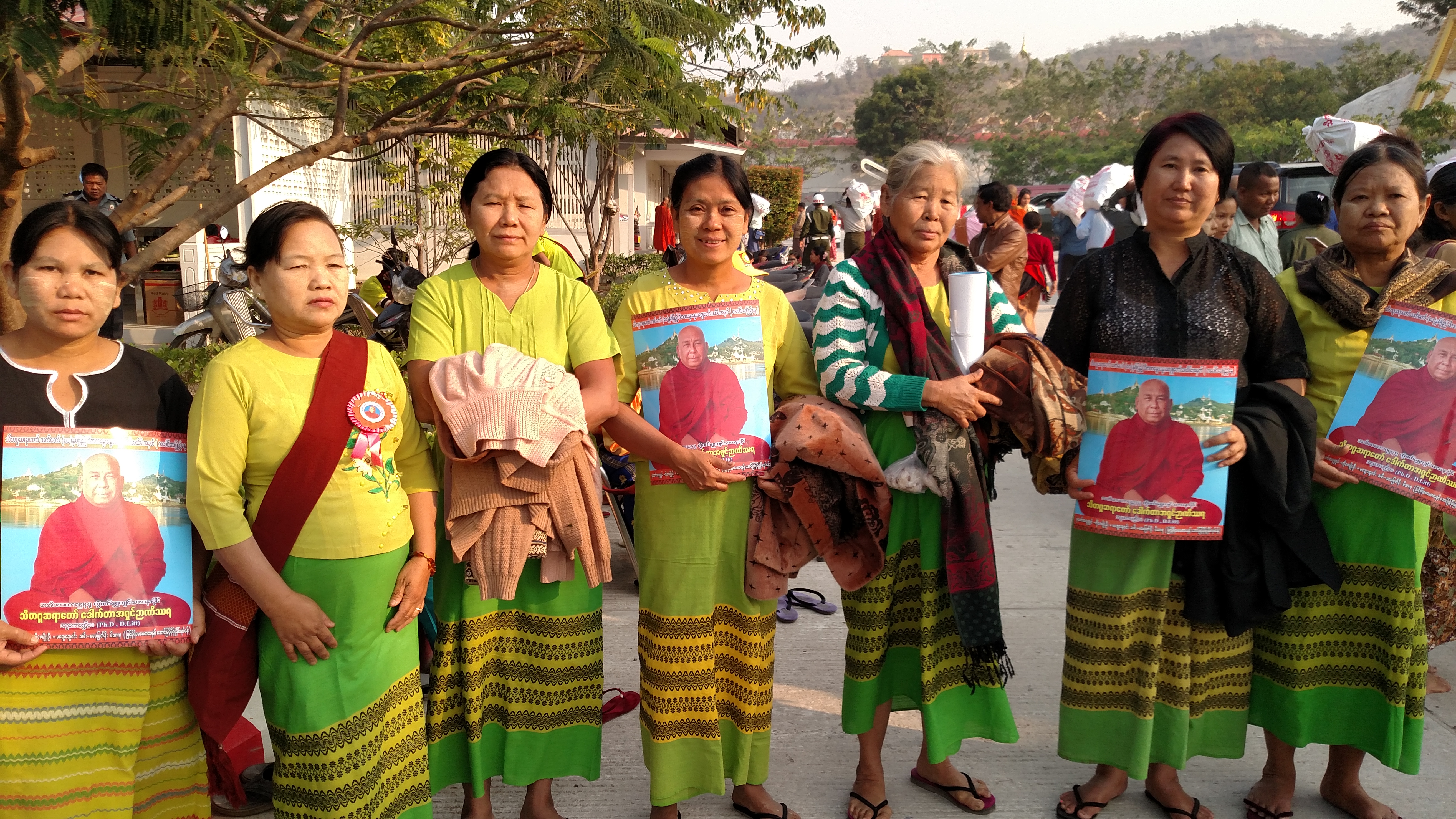 Attendees at Sitagu Sayadaw’s birthday celebration in Mandalay on March 2, 2018. Photo: Aye Min Thant