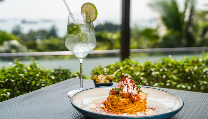 Spaghetti ‘Alla Chitarra’ with smoky lobster. Photo: Sofitel Singapore Sentosa Resort & Spa