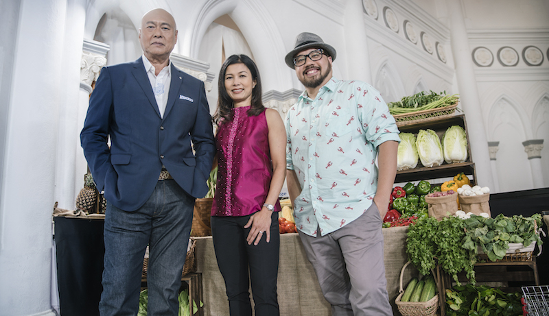 From left to right: Damian D’Silva, Audra Morrice, Bjorn Shen. Photo: Mediacorp