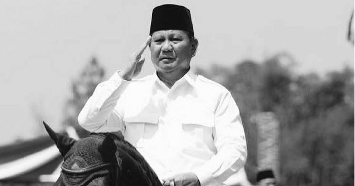 Gerindra chairman Prabowo Subianto. Photo: @Prabowo / Instagram