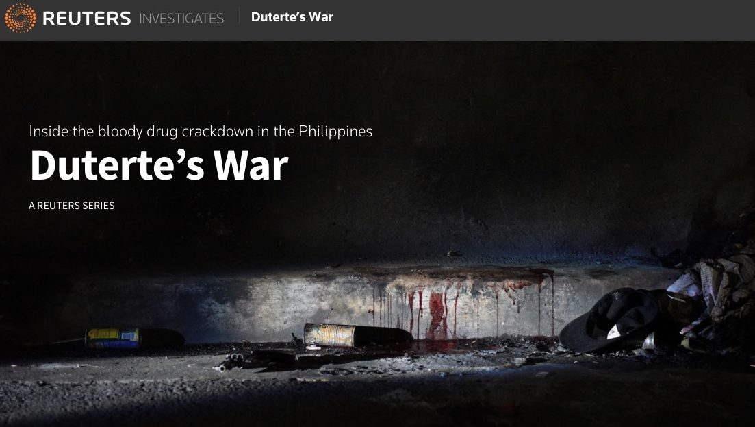 Screenshot from Reuters’ “Duterte’s War.” 