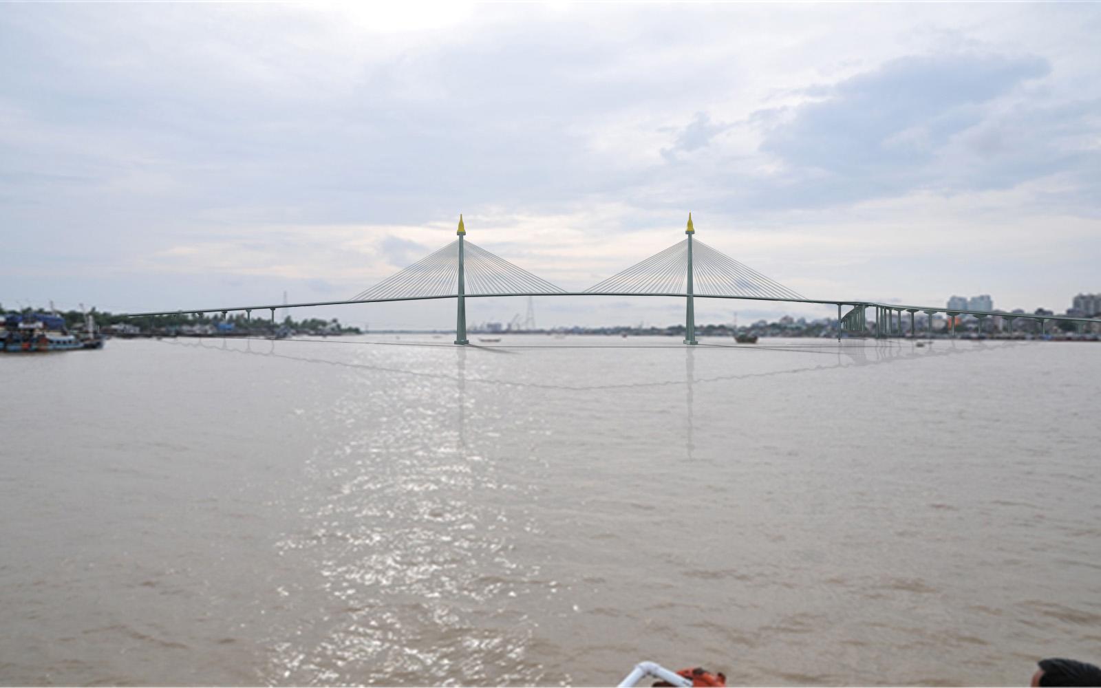 The architectural design of Korea-Myanmar Friendship Bridge.