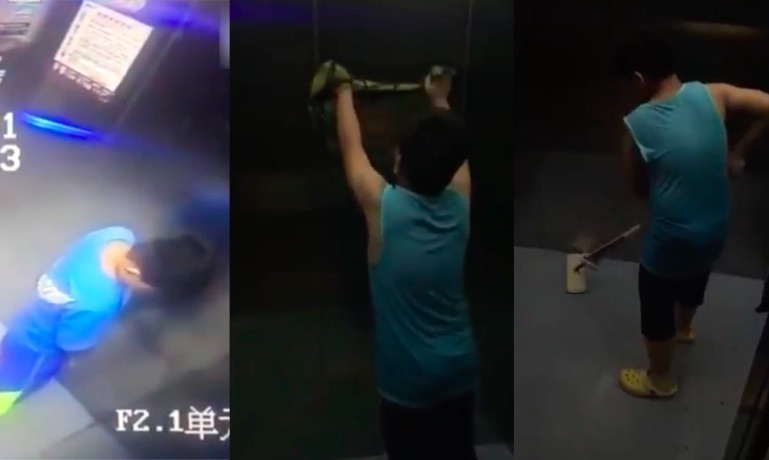 Mainland Follies Boy To Clean Elevator For A Month After Being Caught