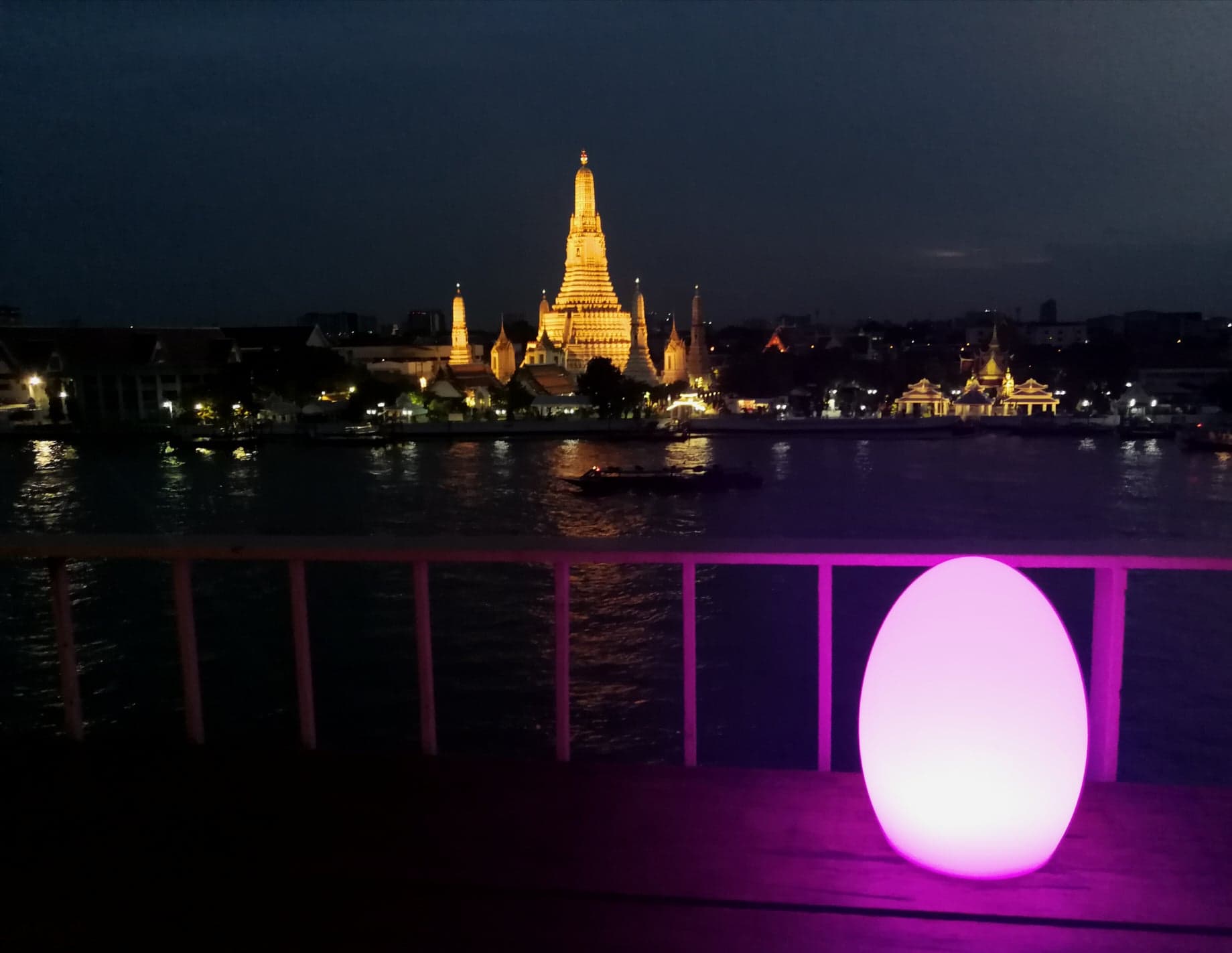 Wat Arun from the bar. Photo: Coconuts 