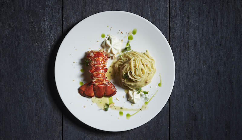 Linguine with Boston lobster in white bisque sauce. Photo: Resorts World Sentosa