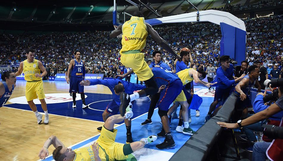 The basketball brawl between Gilas Pilipinas and Australia drew mixed reactions, from anger to embarrassment. Photo via ABS-CBN.  