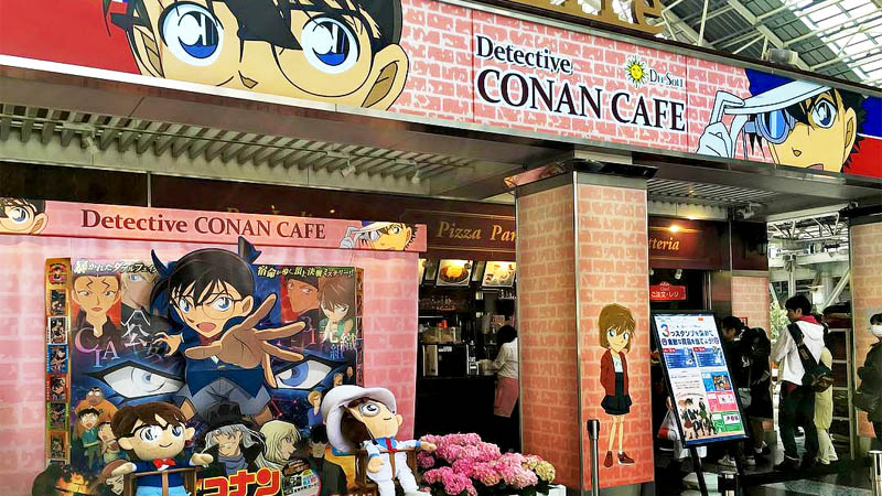 Detective Conan Cafe in Osaka, Japan. Photo: Yuko1979925/ Instagram