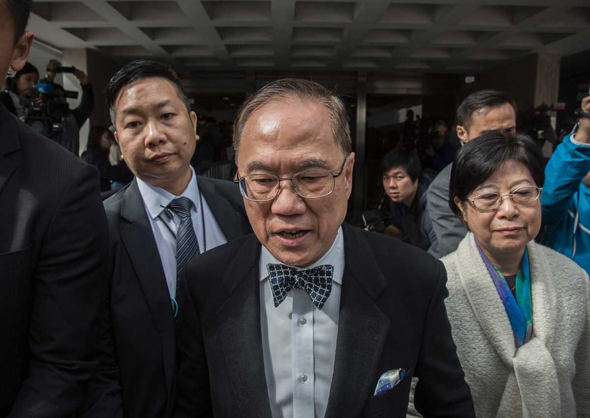 Former Hong Kong Chief Executive Donald Tsang in an undated file photo. Photo via AFP.