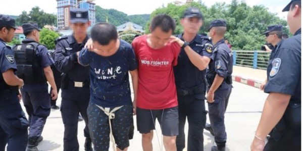 Kidnapping suspects in Yunnan police custody. Photo: The members of the three criminal groups have all been criminally detained. Yunnan Information News