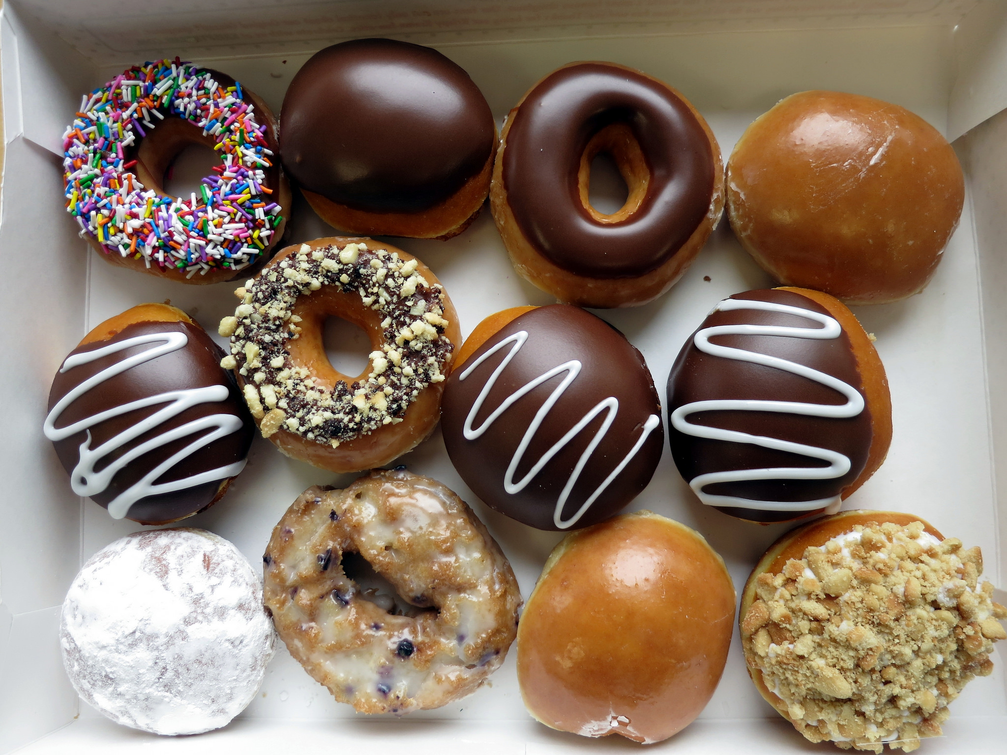 A Krispy Kreme selection. Photo: Flickr / Ruth Hartnup