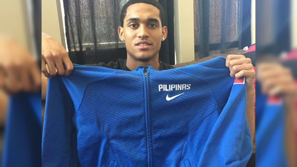 Jordan Clarkson holding a Philippine jersey. Photo: Jordan Clarkson’s Facebook account. 