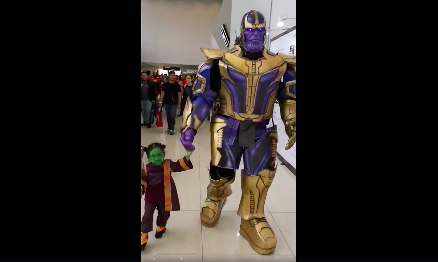 VIRAL: Father and daughter cosplay as Thanos and Gamora | Coconuts Manila