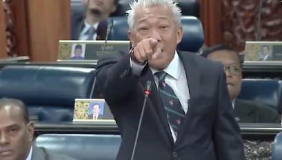 Datuk Seri Bung Moktar taking things to the next level during Tuesday’s lower house session