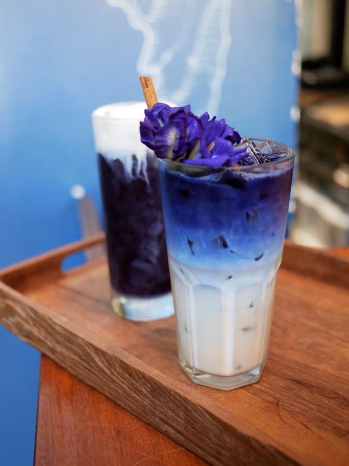 The Butterfly Pea Latte. Photo: Blue Whale Maharaj/Facebook
