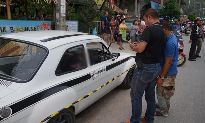 A Norwegian man was found dead inside of an automobile on Koh Samui, Aug. 13, 2018. Photo: Sanook