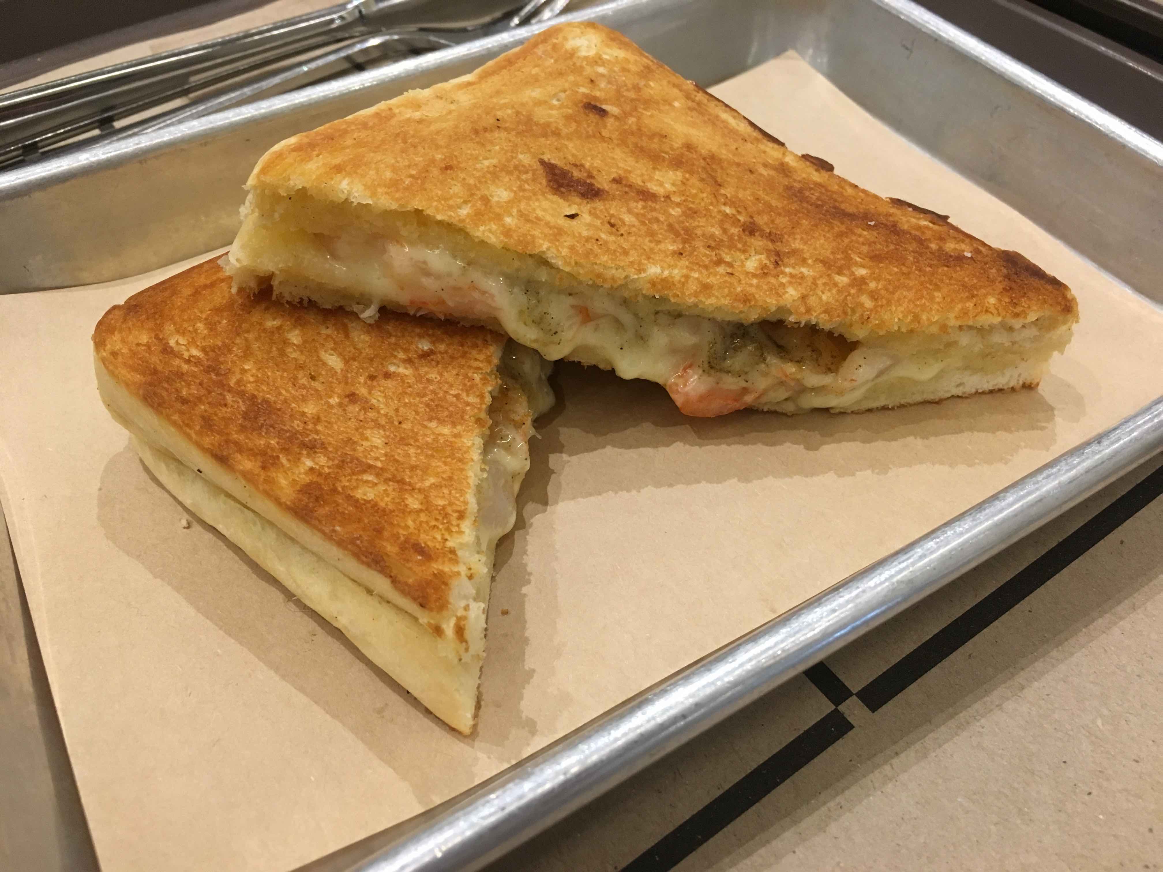 Grilled Cheese Sandwich with Shrimp. (Photo: Therese Reyes)