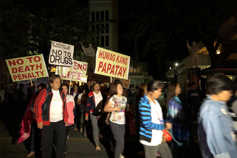 A pro-life rally in the city of Dagupan. Photo: ABS-CBN.