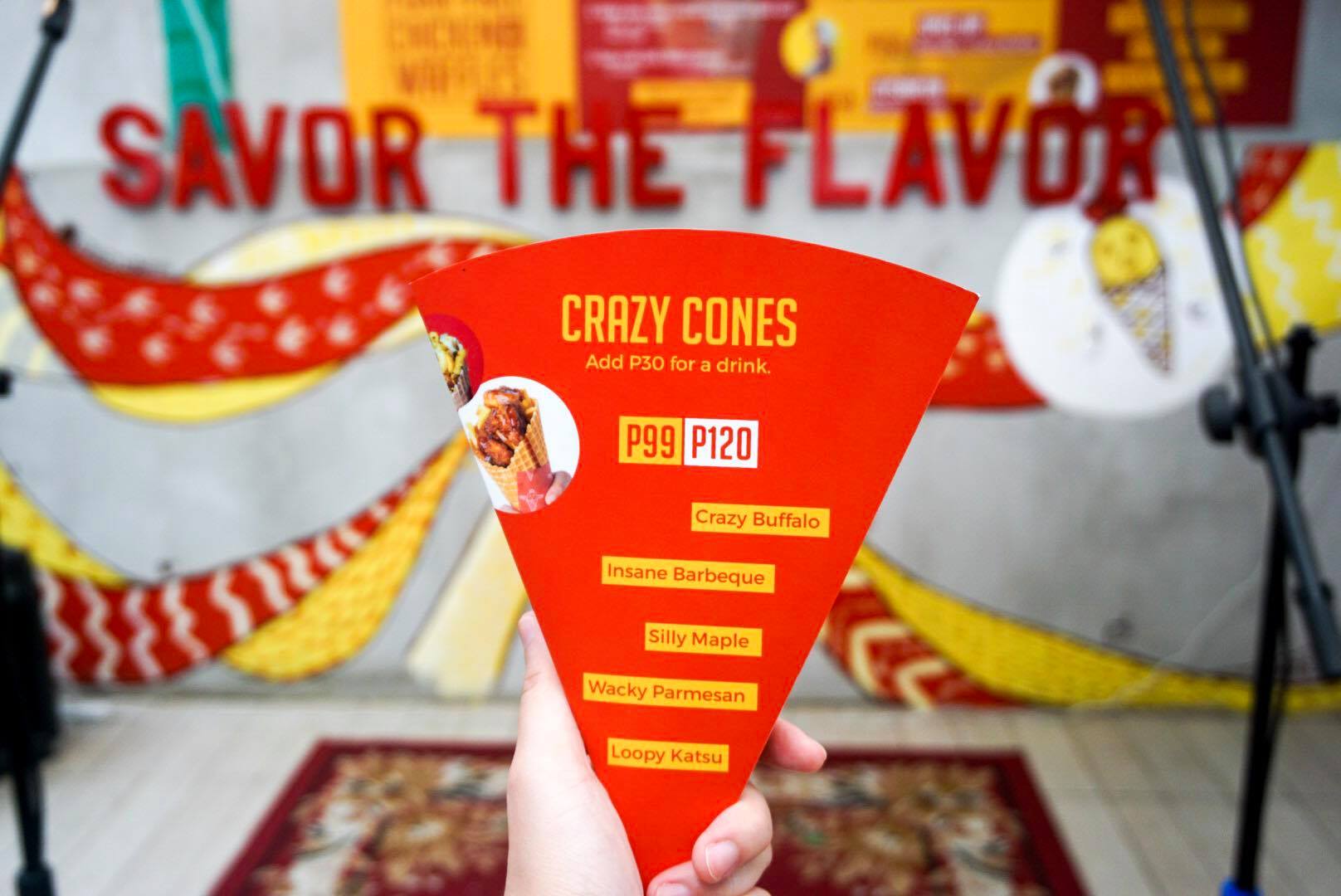 Crazy Cone menu. Photo: Kaka Corral