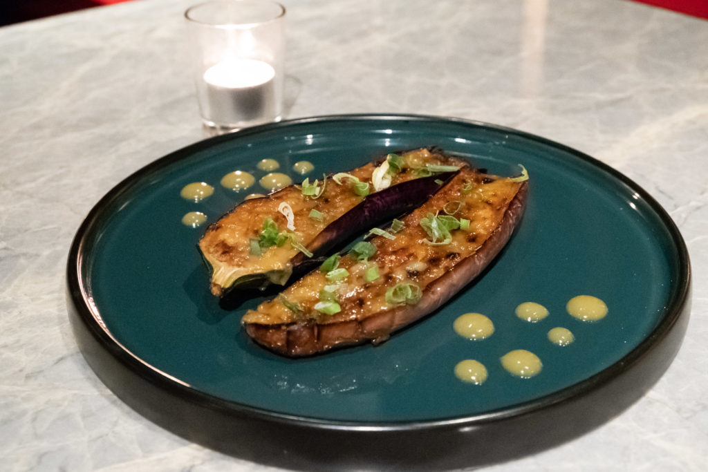 Fang Fang's grilled eggplant. photo by Tomas Wiik.