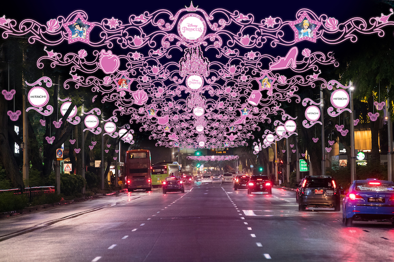 The Disney princess stretch. Photo: Orchard Road Business Association