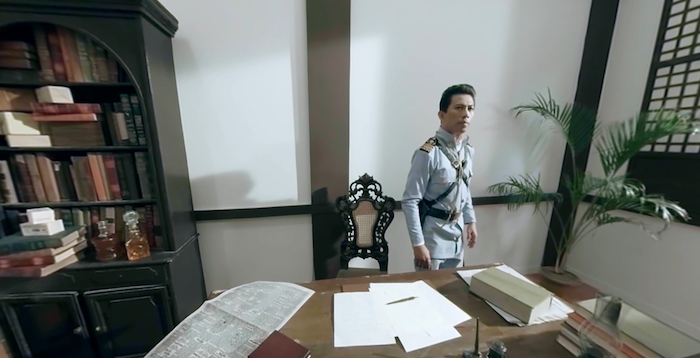 The first president of the country Emilio Aguinaldo as he appears in the VR diorama. Photo: Ayala Museum. 