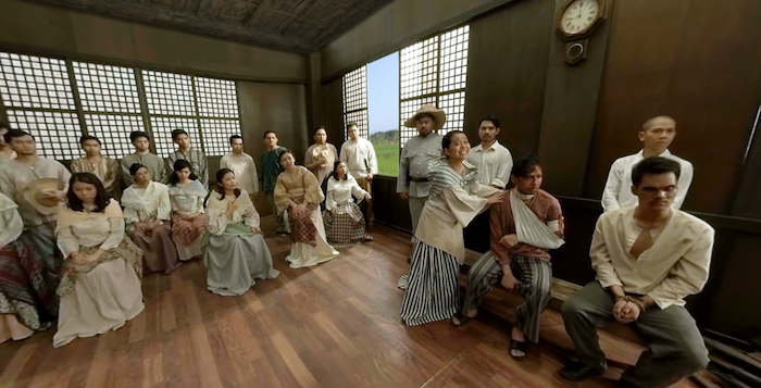 A scene from Ayala Museum’s VR experience showing Andres Bonifacio’s court marshal. Photo: Ayala Museum