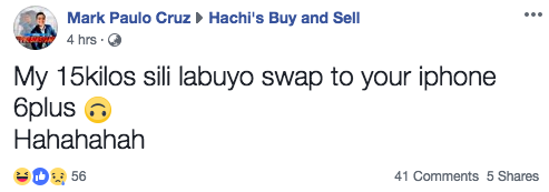 Photo: Screenshot from Facebook group Hachi Buy and Sell