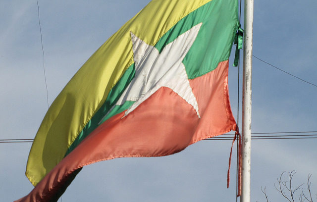 Myanmar flag. Photo: Flickr / Chuck Moravec