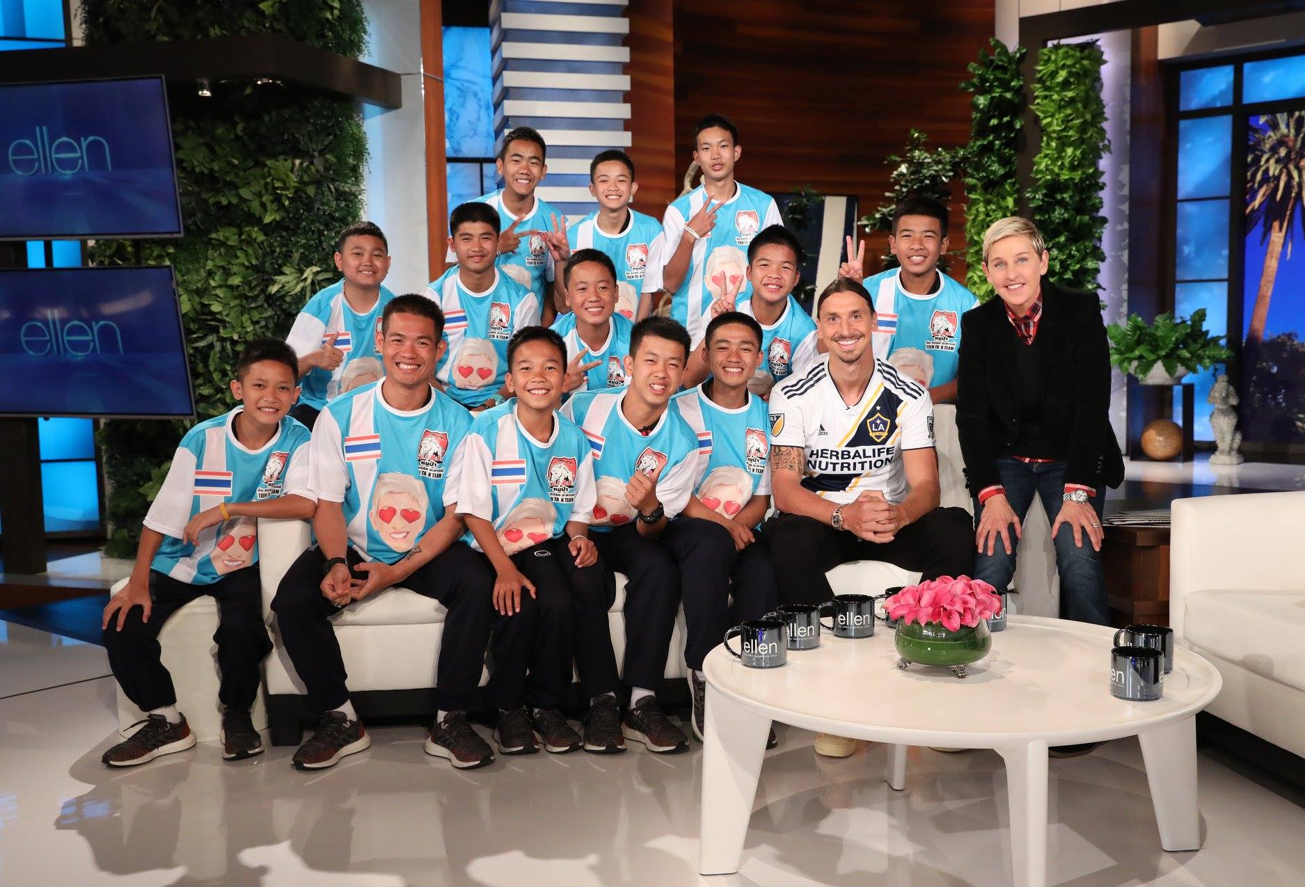 “There was no story more captivating this summer than the Thai soccer team trapped in a cave,” says TV host Ellen Degeneres. PHOTO: Facebook / Ellen Degeneres