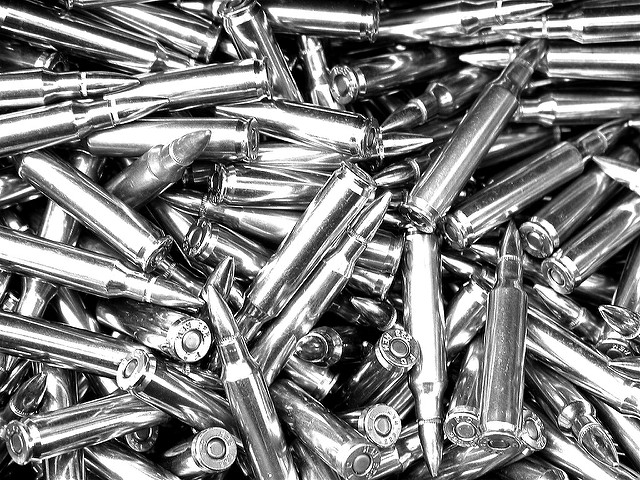 A loose pile of .223 caliber bullets. Photo: Flickr / Mike Miller