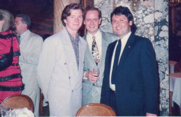 Jackson with Rick Astley and an unidentified friend. Photo: Paul Jackson