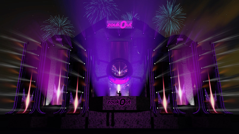 Artist impression of this year's ZoukOut set. Photo: Zouk