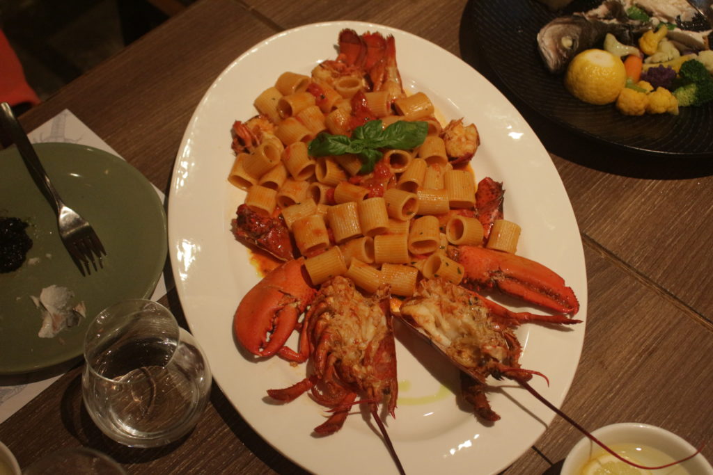 Fishsteria's lobster macaroni. Photo by Vicky Wong.
