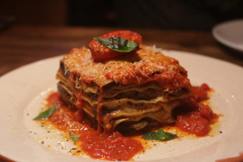 Jamie's Italian's seven-layered lasagne. Photo by Vicky Wong.